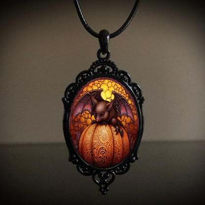 Retro Creative Pumpkin Pendant Necklace