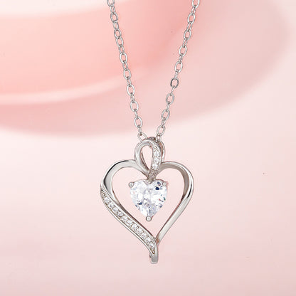 Dignified Pendant Heart-shaped Birthstones