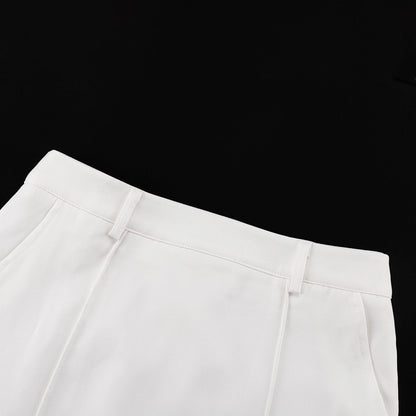 Milky White Commuter Skirt