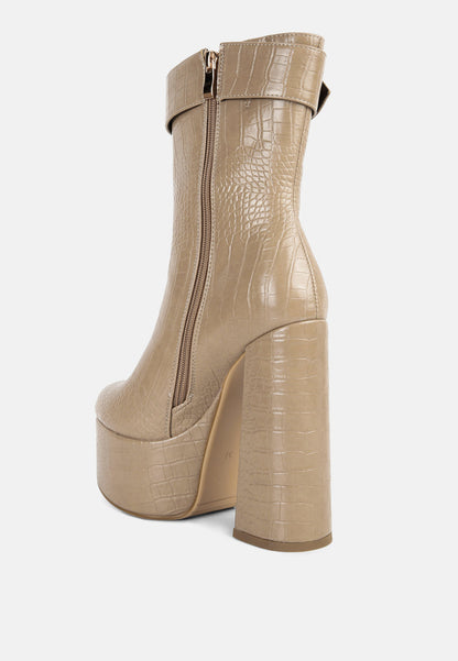 bumpy croc high block heeled chunky ankle boots-13