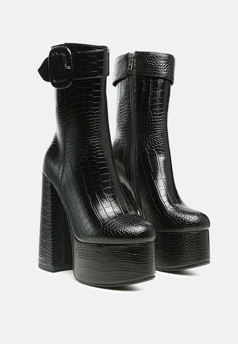 bumpy croc high block heeled chunky ankle boots-17