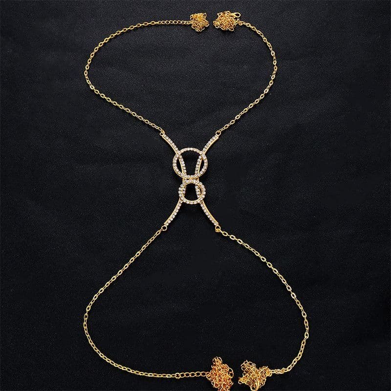 Chest Bracket Chain Necklace Body Jewellery