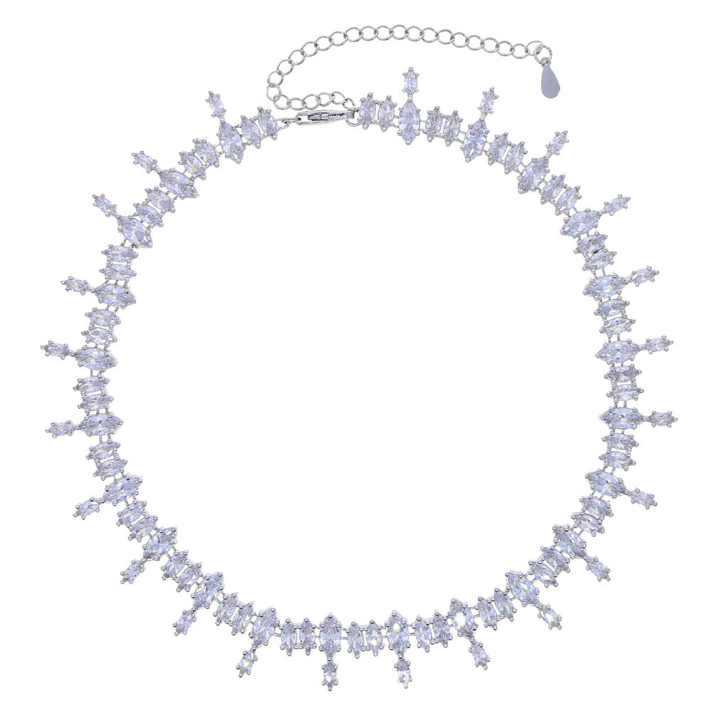 Necklace Horse Eye Zircon Tennis Chain