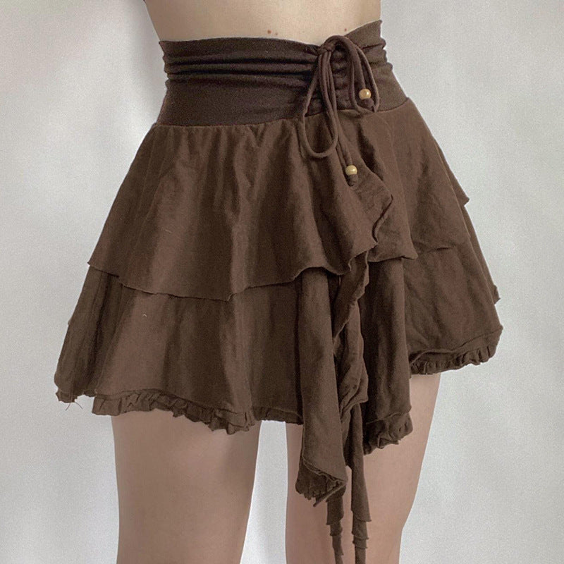 Wandering Style Retro High Waist Skirt