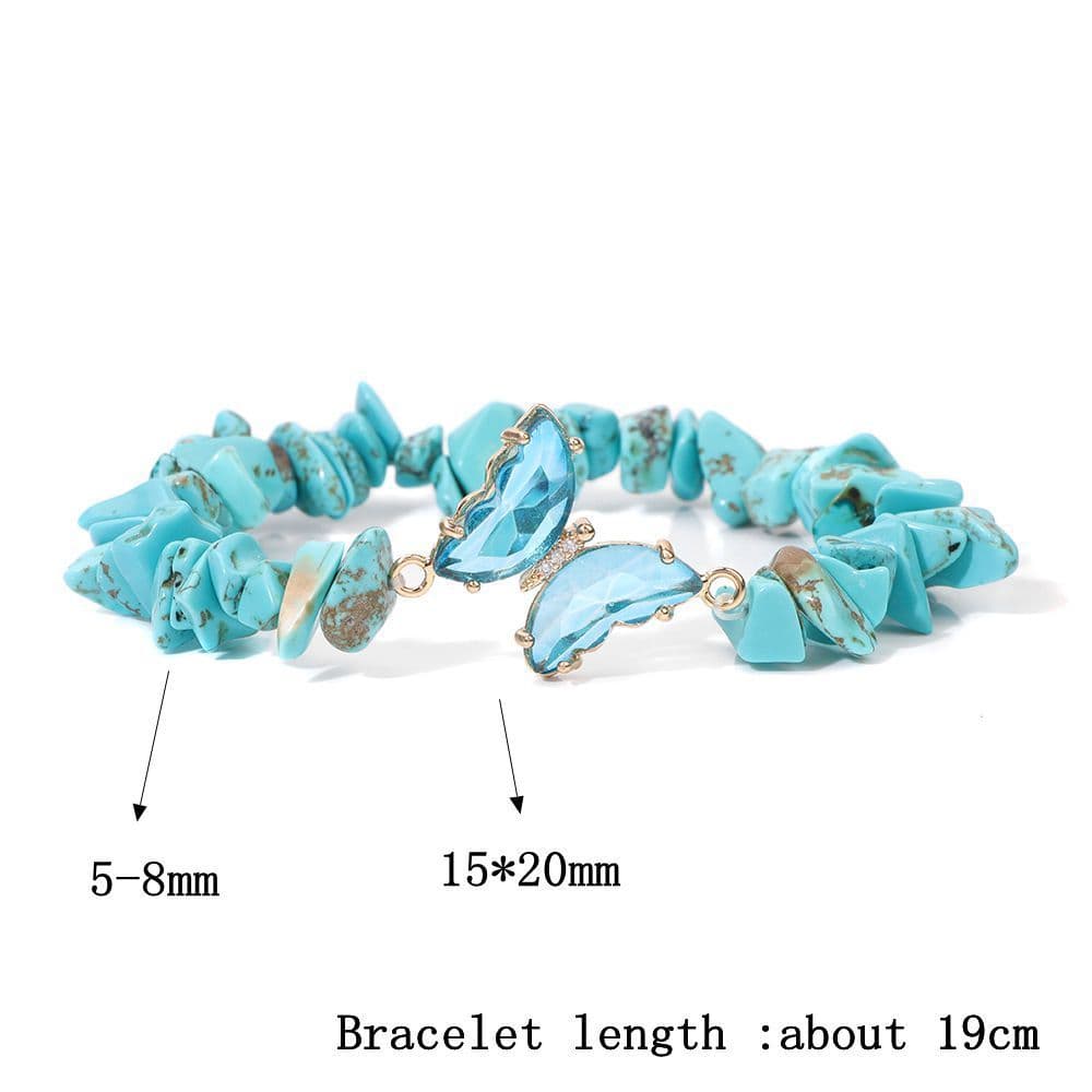 Necklace and Bracelet Quartz Butterfly
