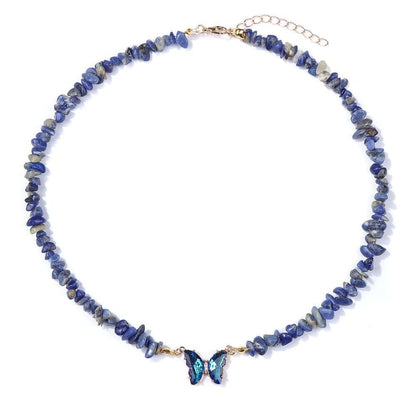 Necklace and Bracelet Quartz Butterfly