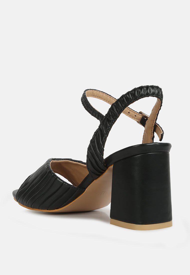 nicholas pleated strap block heel sandals-12