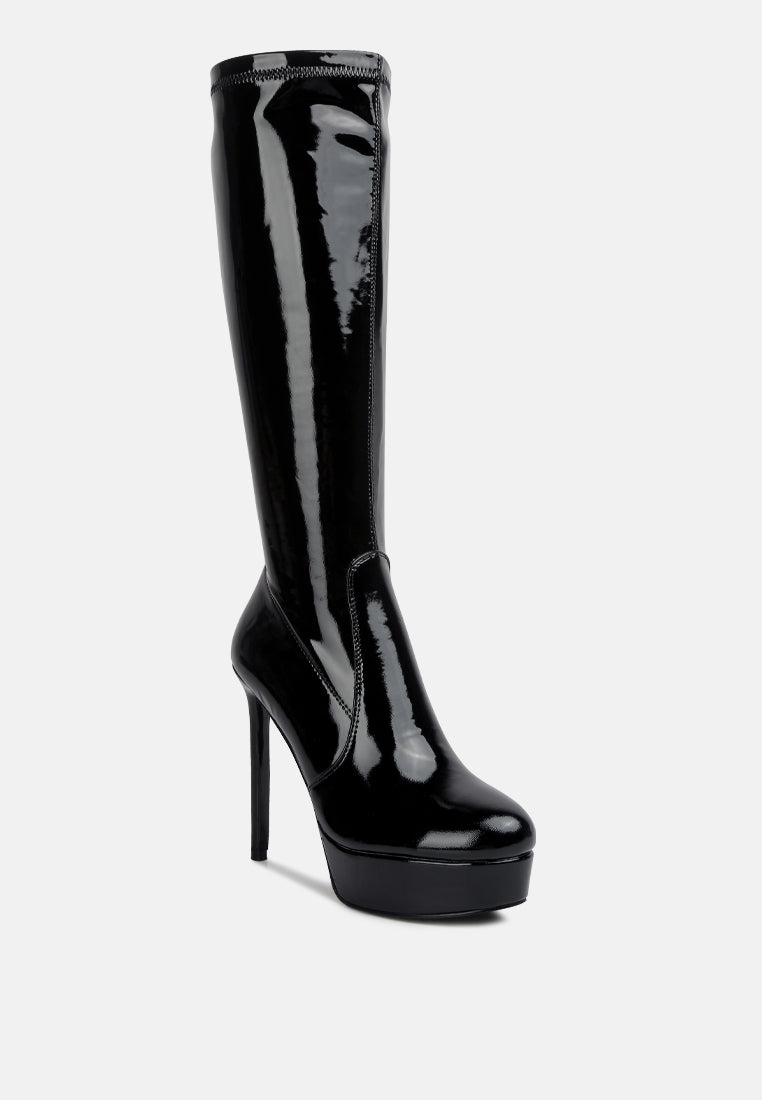 shawtie high heel stretch patent calf boots-15