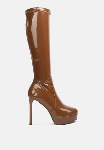 shawtie high heel stretch patent calf boots-10