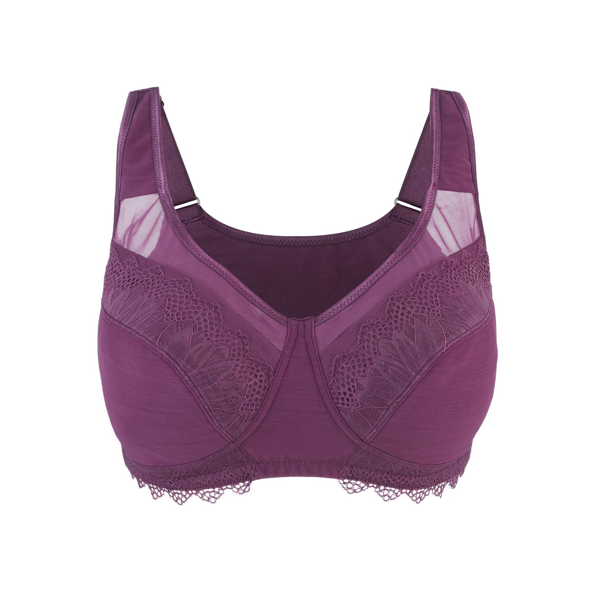 Claret Silk Back Support Cotton Sports Bra (Multiple colors available)-12