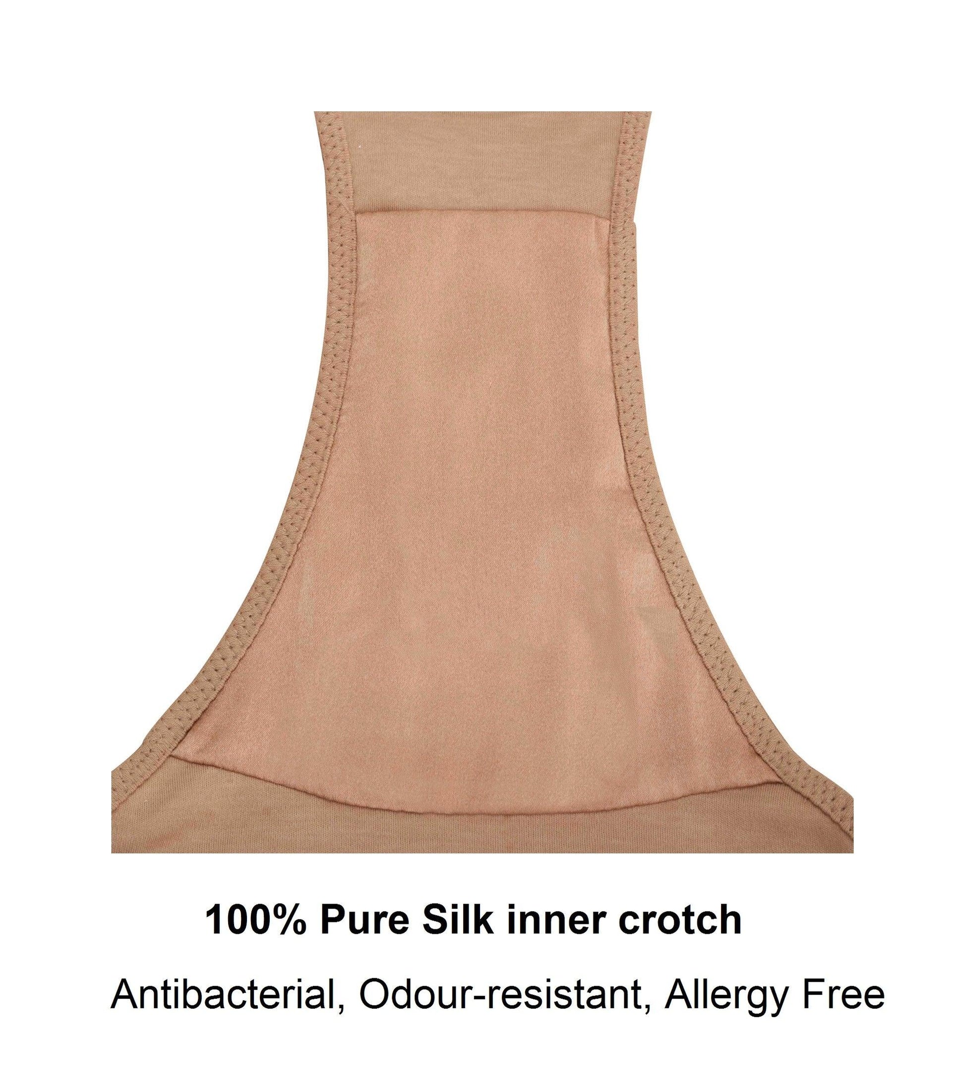 Hope - Silk & Organic Cotton Brief in Skin Tone Colours-4
