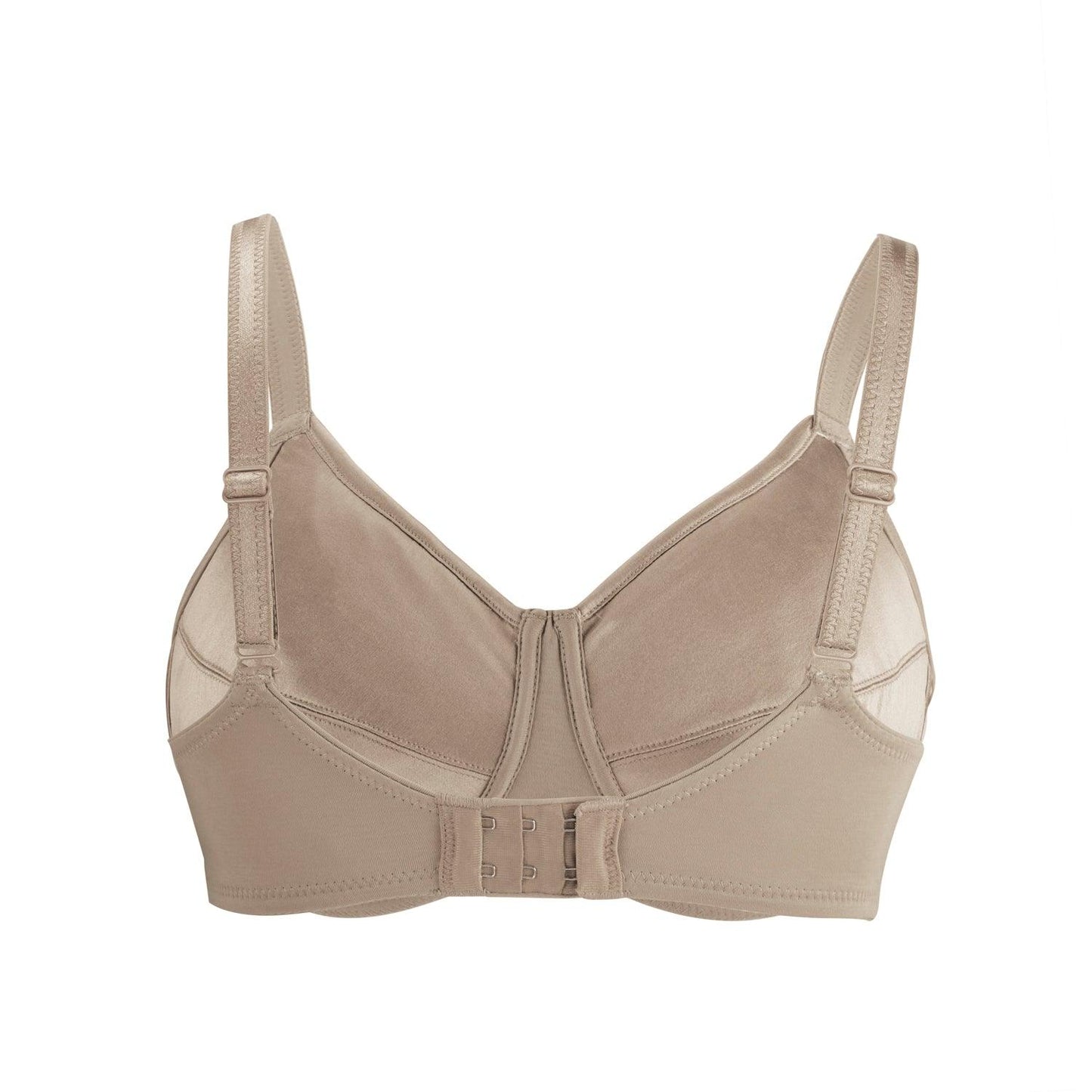 Shell-Supportive Non-Wired Silk & Organic Cotton Full Cup Bra with removable paddings-3