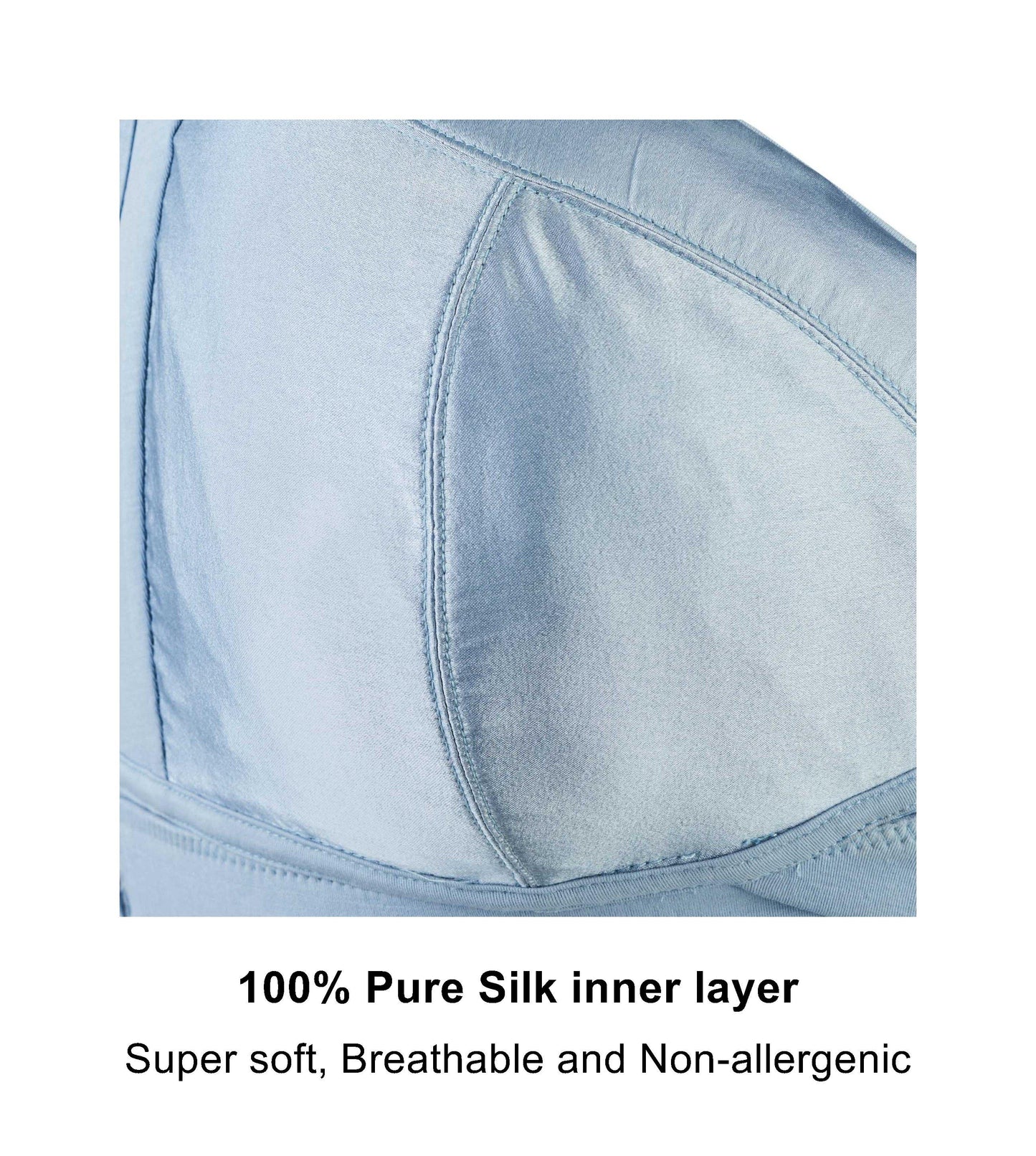 Back Support Silk & Organic Cotton Sports Bra (Floral Spritz & Lily white)-4