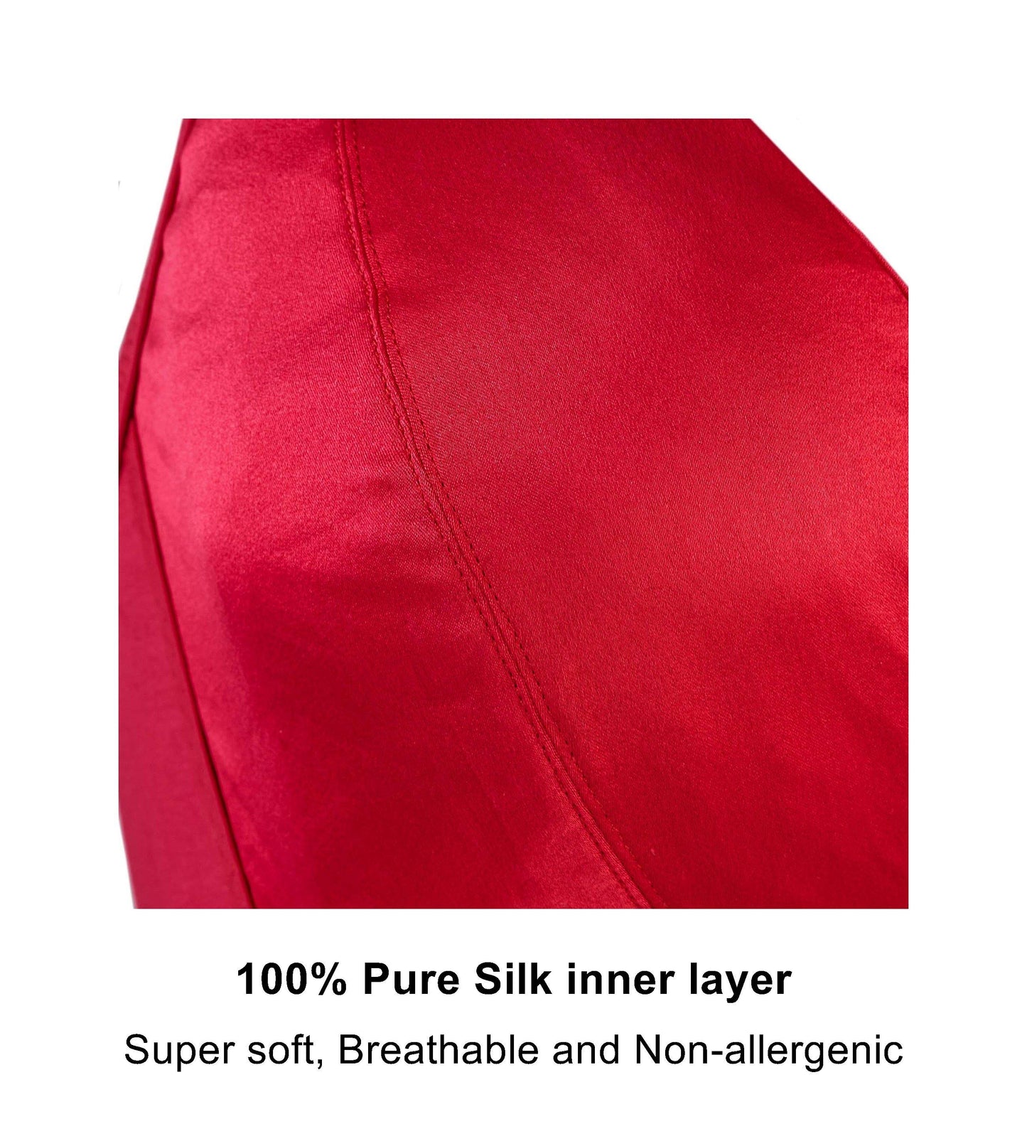 Passion Red - Lace Organic Cotton & Silk Bralette-5