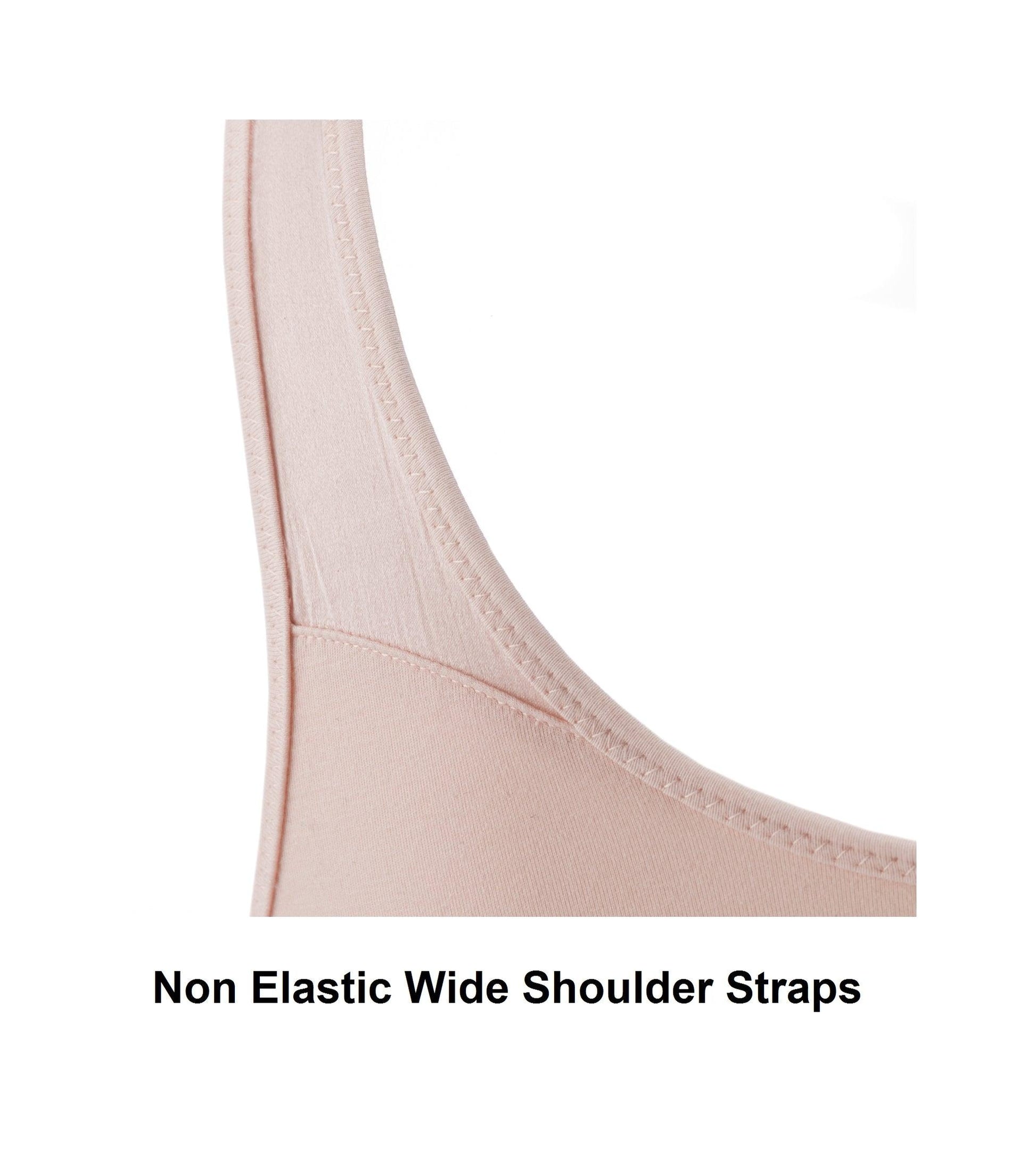 Ornate- Comfort Silk & Organic Cotton Non Wired Bra in Peach Pink-7