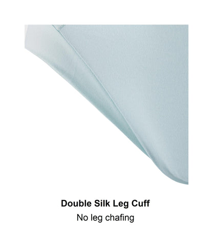 Opal Blue - High Waisted Silk & Organic Cotton Full Brief-3