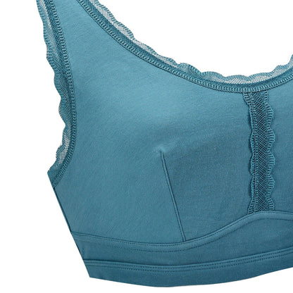 Georgia - Silk Back Support Full Coverage Wireless Organic Cotton Bra-10