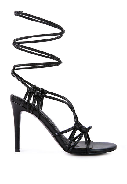 trixy knot lace up high heeled sandal-5