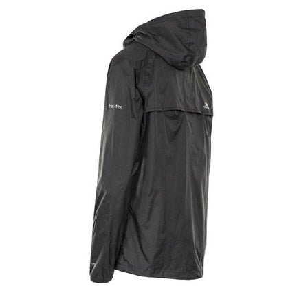 Trespass Qikpac Ladies Waterproof Hooded Jacket With Packaway Pouch-1