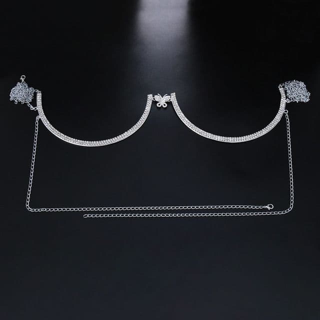 Chest Bracket Chain Necklace Body Jewellery