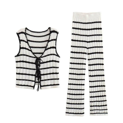Crochet co ord vest and trouser