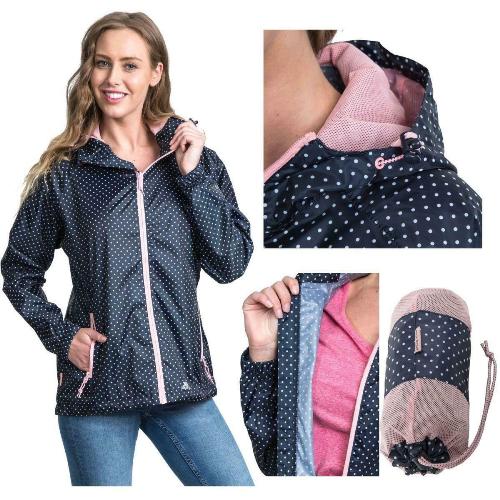 Ladies Trespass Indulge Packaway Raincoat TP75 Jacket-2