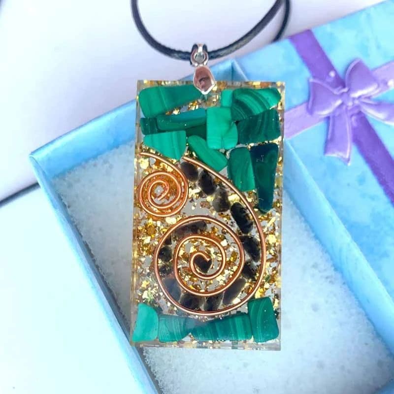 Orgonite Energy Pendant Chakra Healing Necklace Gift Package